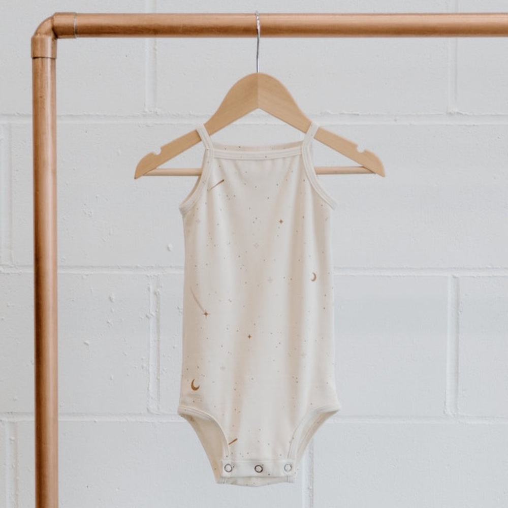 NWOT Jax & Lennon Tank Onesie in Shooting Star, size 0-6M